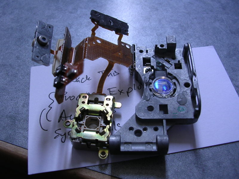Sistema óptico de un lector de CD-ROM 