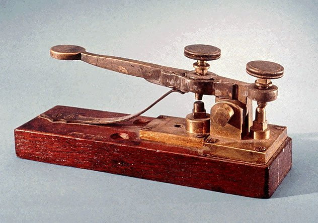Interruptor del telégrafo de Morse