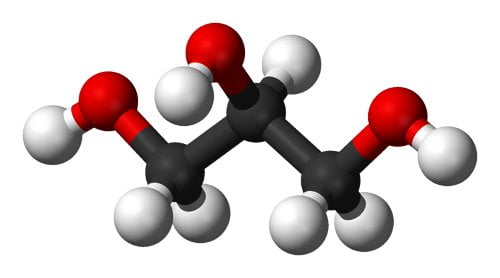 Molécula de glicerina 