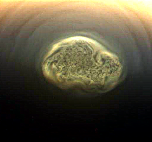 Vórtice en el polo sur de Titán