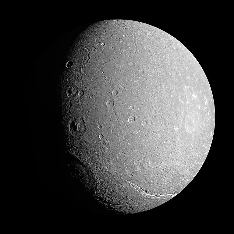 Dione, vista por Cassini